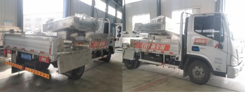 諸城尖峰機器1000型真空包裝機勝利發往威海